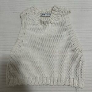 Zara White Knit Top